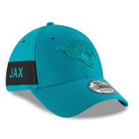 Men's Jacksonville Jaguars New Era Teal 2018 NFL Sideline Color Rush Official 39THIRTY Flex Hat 3062633